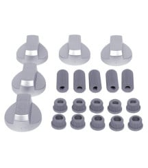 Manette universelle cuisinière four aspect Inox