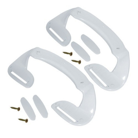 Poignees universelles blanches porte refrigerateur