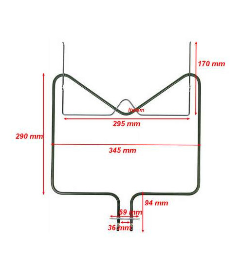 Résistance sole four Bauknecht 481010375734