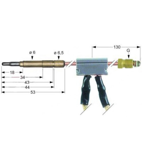 Thermocouple friteuse Electrolux 003528