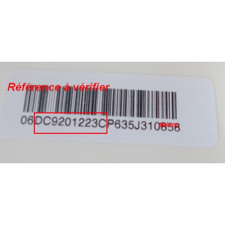 Étiquette module puissance moteur lave-linge Samsung DC92-01223C