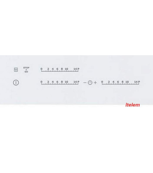 Dessus verre table induction EHD60127 Electrolux 5615768115