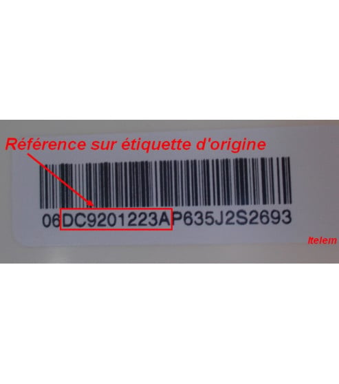 Module puissance lave-linge Samsung étiquette DC92-01223A