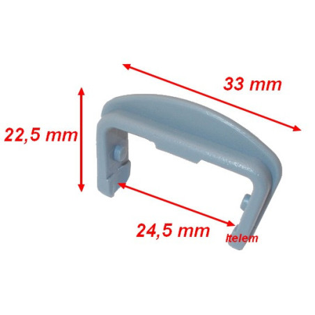 Butée avant rail supérieur lave-vaisselle Béko 1887460500