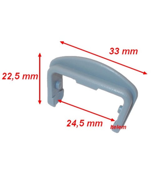 Butée avant rail supérieur lave-vaisselle Béko 1887460500