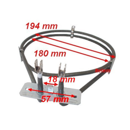 Resistance circulaire ventilateur four Electrolux 3570284038