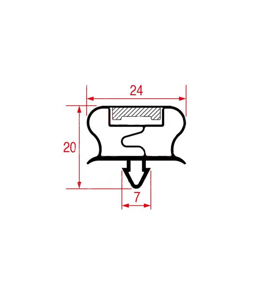 Joint porte tour refrigere 625 X 480 mm