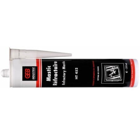 Mastic noir 310ml réfractaire