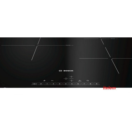Bosch PKF611BB8E, Série 4, plaque de cuisson vitrocéramique, 4 foyers, 60 cm, Puissance 6600 W, Noir