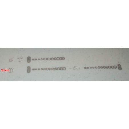 Dessus verre vitroceramique plaque cuisson Arthur Martin Electrolux 3876246111