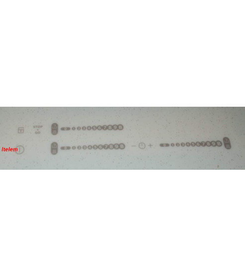 Dessus verre vitroceramique plaque cuisson Arthur Martin Electrolux 3876246111