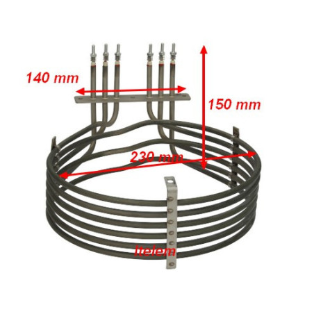 Résistance 6000W four Lainox 50303820