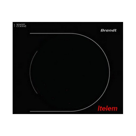 Dessus verre vitrocéramique table cuisson Brandt AS0005813