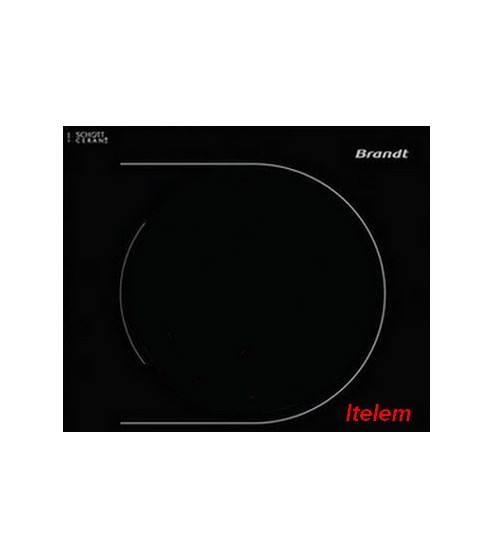 Dessus verre vitrocéramique table cuisson Brandt AS0005813