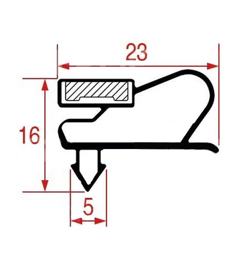 Joint porte armoire refrigeree Iarp profil 1011