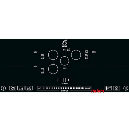 Dessus verre vitrocéramique table cuisson Whirlpool 481010548172