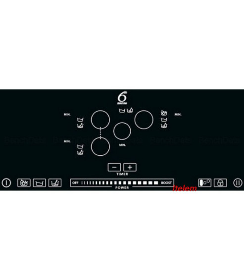 Dessus verre vitrocéramique table cuisson Whirlpool 481010548172