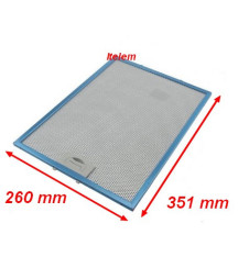 Filtre graisse metallique hotte Technowind TW 4FIL0097