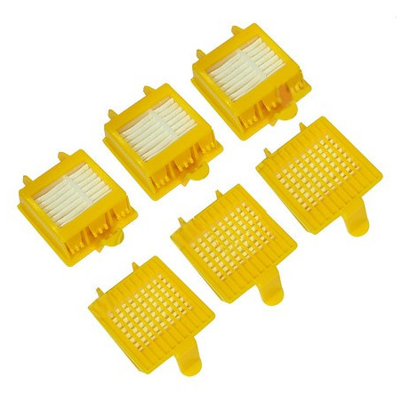 Kit 6 filtres aspirateur Roomba 700 iRobot 21899