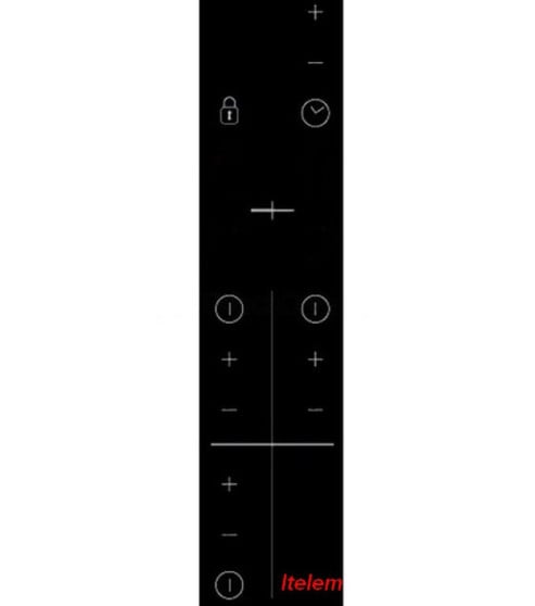 Dessus verre vitroceramique table cuisson Brandt AS0006584