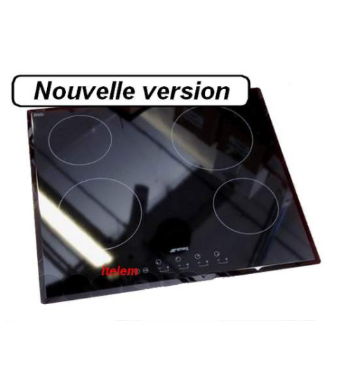 Dessus verre vitroceramique table cuisson  SE2640TCE Smeg 695615078
