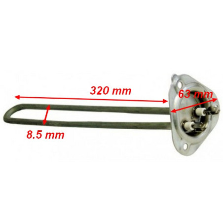 Resistance surchauffeur lave vaisselle Zanussi 049371