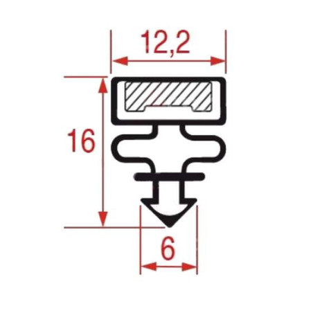 Joint de porte armoire refrigeree LF3286183