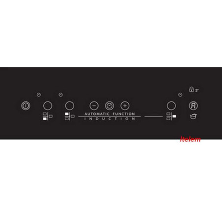 Dessus verre vitrocéramique table induction Whirlpool 481010473121