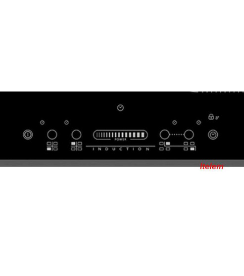 Dessus verre vitroceramique table induction ACM810BF Whirlpool 481010494957