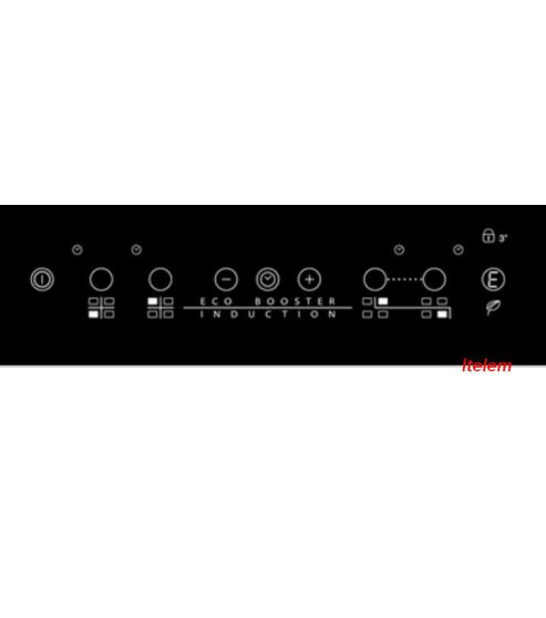 Dessus verre vitroceramique table induction ACM808BA Whirlpool C00380454
