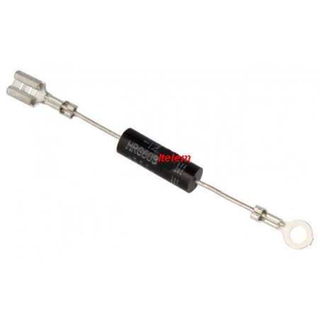 Diode haute tension four micro-ondes Whirlpool 482000006101