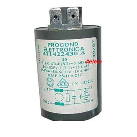 Filtre anti parasites lave-linge Electrolux 411422430
