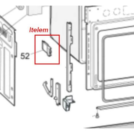 Taquet fixation porte four Ariston Hotpoint C00082487