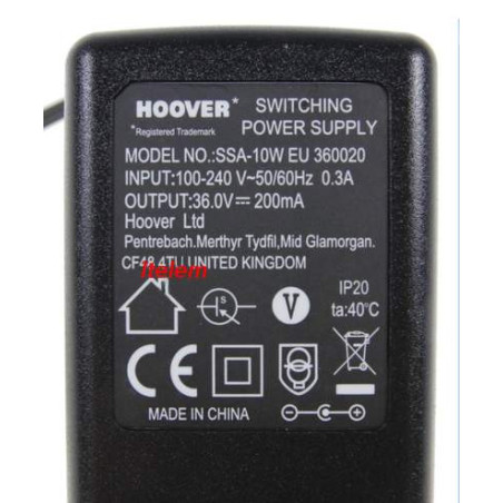 Chargeur aspirateur Hoover 48006268