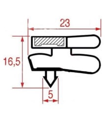Joint de porte armoire réfrigérée Eurofred ECD29MT15A