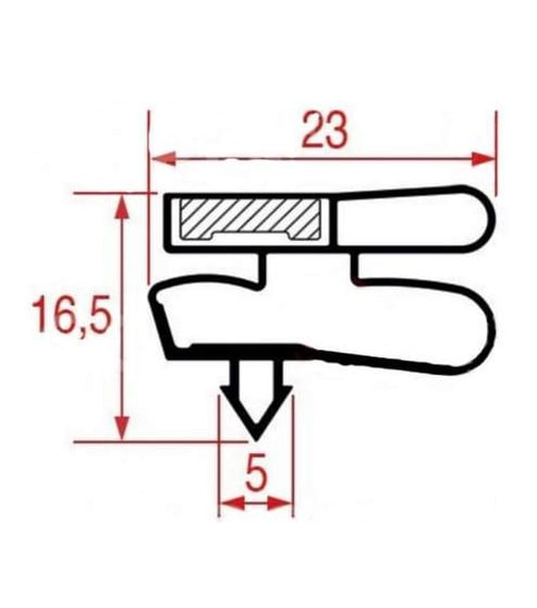 Joint de porte armoire réfrigérée Eurofred ECD29MT15A