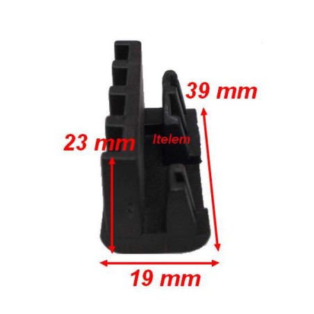 Support supérieur vitre porte four Smeg 768412589