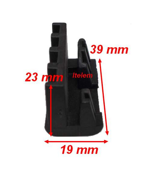 Support supérieur vitre porte four Smeg 768412589