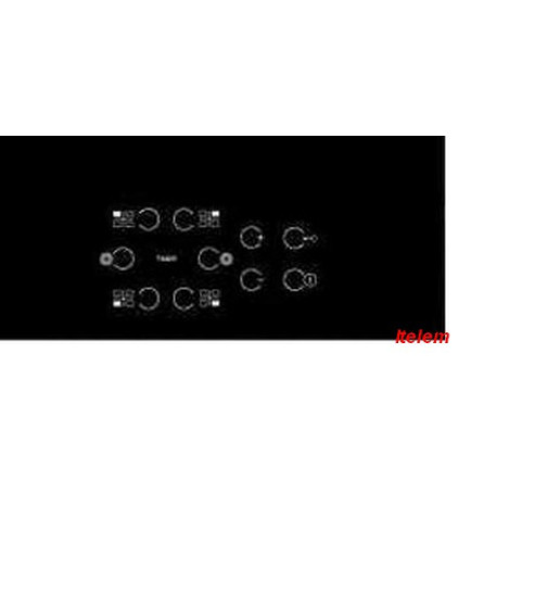 Verre vitrocéramique plaque de cuisson Whirlpool 481010664848