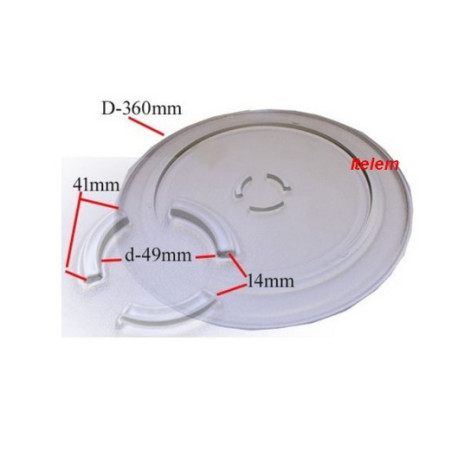 Plateau tournant four micro-ondes Whirlpool 481246678426