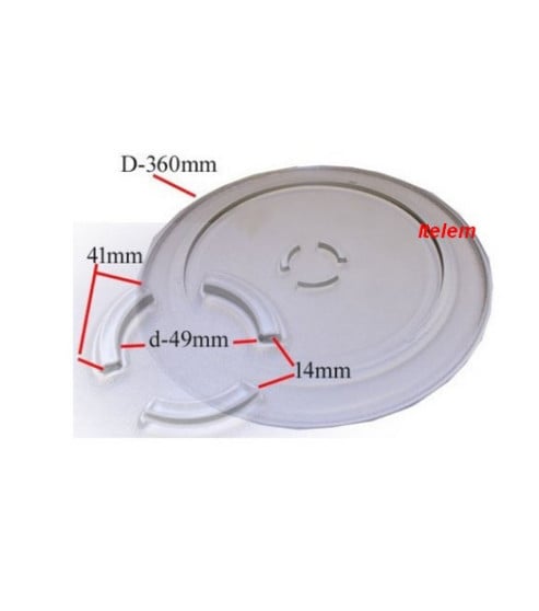 Plateau tournant four micro-ondes Whirlpool 481246678426