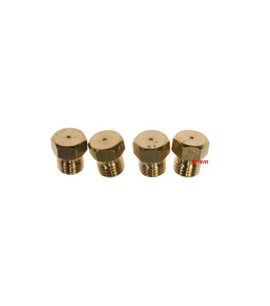 Jeu d'injecteurs gaz naturel table cuisson Cooke And Lewis 16050079