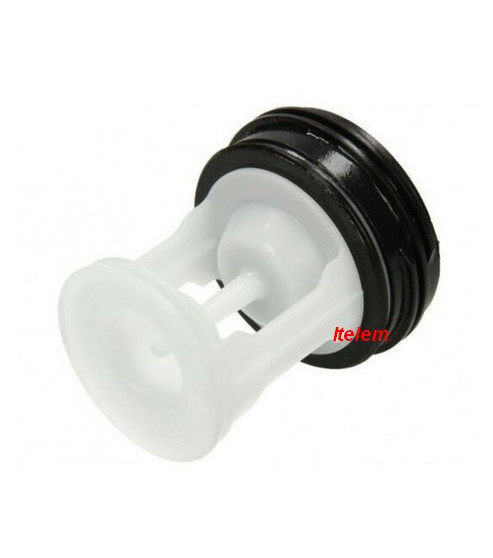 Filtre bouchon pompe vidange lave-linge Whirlpool 481248058385