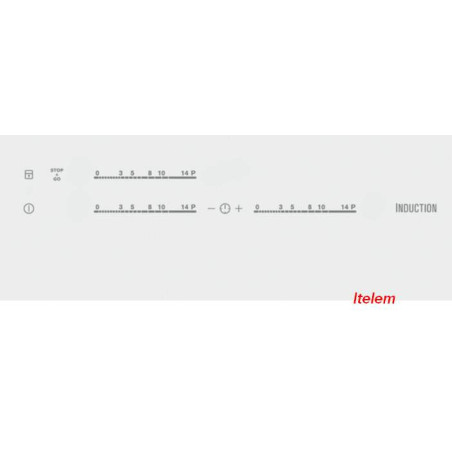 Dessus verre plaque de cuisson à induction Electrolux 140044803017