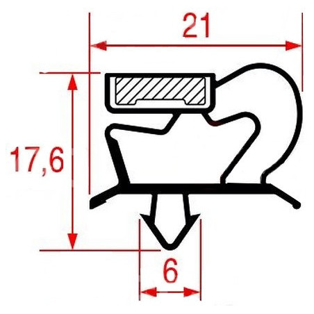 Joint de porte 400 x 300 mm