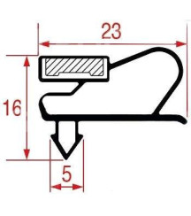 Joint de porte 1685 x 730 mm
