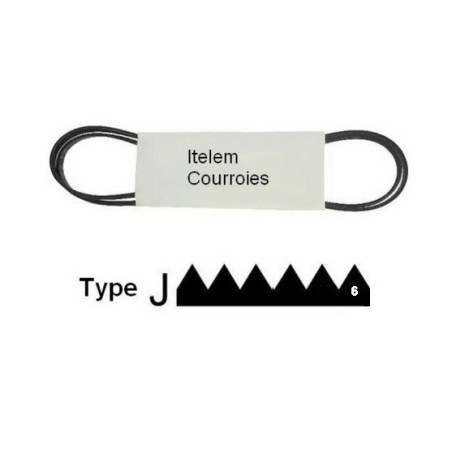 Courroie lave-linge Bosch type 1296 J6 00491680