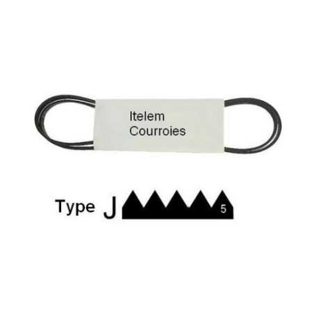 Courroie type 1252 J5 lave-linge Siemens Bosch Neff Viva Gaggenau 00439491