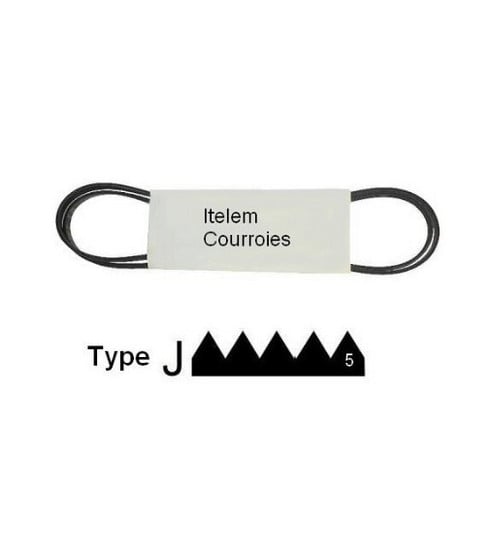 Courroie type 1252 J5 lave-linge Siemens Bosch Neff Viva Gaggenau 00439491