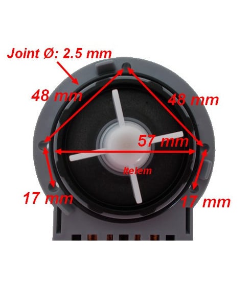 Pompe vidange universelle lave linge lave vaisselle M114